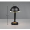 Mendorez Lampe à poser Luminaires Reality LED Noir, 1 lumière