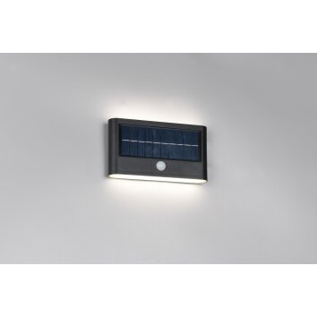 Ramos Applique murale Luminaires Reality LED Noir, 1 lumière, Détecteur de mouvement