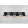 Sharp Spot de plafond Luminaires Trio Noir, 4 lumières