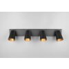 Sharp Spot de plafond Luminaires Trio Noir, 4 lumières