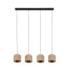 SMILLA Suspension Luminaires Trio Noir, 4 lumières