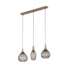 SORAYA Suspension Luminaires Trio Vieux laiton, 3 lumières