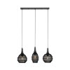 SORAYA Suspension Luminaires Trio Noir, 3 lumières