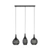 SORAYA Suspension Luminaires Trio Noir, 3 lumières