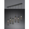 Stream Suspension Luminaires Trio Noir, 6 lumières