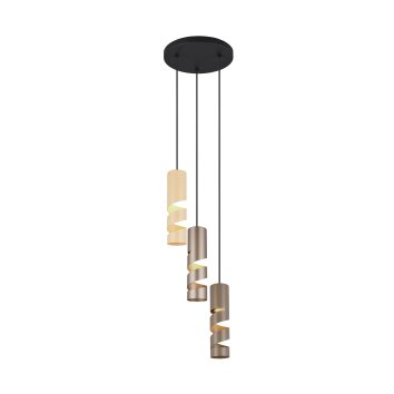 Stream Suspension Luminaires Trio Multicolore, 3 lumières