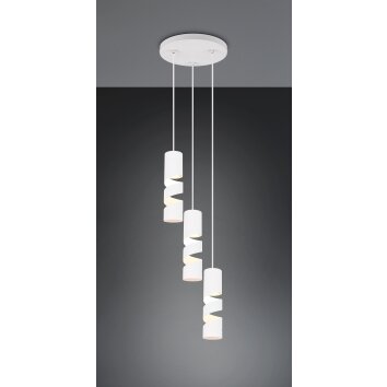 Stream Suspension Luminaires Trio Blanc, 3 lumières