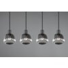 Tarifa Suspension Luminaires Trio Noir, 4 lumières