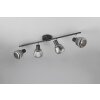 Tarifa Spot de plafond Luminaires Trio Noir, 4 lumières