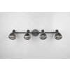 Tarifa Spot de plafond Luminaires Trio Noir, 4 lumières