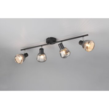 Tarifa Spot de plafond Luminaires Trio Noir, 4 lumières