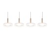 Celeste Suspension Luminaires Trio LED Brun, 1 lumière