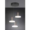 Celeste Suspension Luminaires Trio LED Brun, 1 lumière