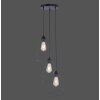 Suspension Leuchten-Direkt SKELETTON Noir, 3 lumières