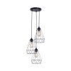 Suspension Leuchten-Direkt SKELETTON Noir, 3 lumières