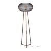 Luzinde Lampadaire Nickel mat, Noir, 1 lumière