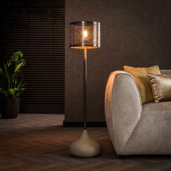 Lilleballe Lampadaire Crème, Gris, 1 lumière