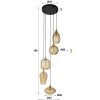 Tiambilibi Suspension Anthracite, 5 lumières