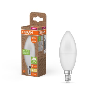 Luminaires Osram E14 7.5 Watt blanc chaud 806 Lumen