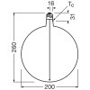 Luminaires Osram E27 4.8 Watt blanc chaud dimmable 200 Lumen