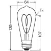 Luminaires Osram E27 4.9 Watt blanc chaud dimmable 470 Lumen