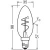 Luminaires Osram E14 3.1 Watt blanc chaud dimmable 300 Lumen