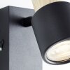 Pini Spot mural Luminaires Brilliant Noir, 1 lumière