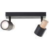 Pini Spot de plafond Luminaires Brilliant Noir, 2 lumières