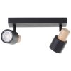 Pini Spot de plafond Luminaires Brilliant Noir, 2 lumières