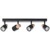 Pini Spot de plafond Luminaires Brilliant Noir, 4 lumières