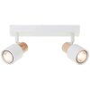 Pini Spot de plafond Luminaires Brilliant Blanc, 2 lumières