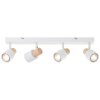 Pini Spot de plafond Luminaires Brilliant Blanc, 4 lumières