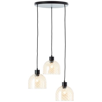 Casto Suspension Luminaires Brilliant Noir, 3 lumières