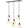 Casto Suspension Luminaires Brilliant Noir, 6 lumières