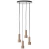 Cadiz Suspension Luminaires Brilliant Noir, 4 lumières