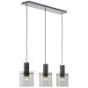 Riffelini Suspension Luminaires Brilliant Noir, 3 lumières