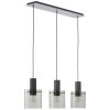 Riffelini Suspension Luminaires Brilliant Noir, 3 lumières