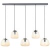 Kaizen Suspension Luminaires Brilliant Noir, 5 lumières