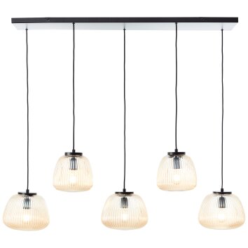 Kaizen Suspension Luminaires Brilliant Noir, 5 lumières