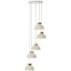 Nalam Suspension Luminaires Brilliant Beige, 5 lumières