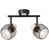 Giada Spot de plafond Luminaires Brilliant Noir, 2 lumières