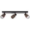 Cadiz Spot de plafond Luminaires Brilliant LED Noir, 3 lumières