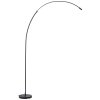 Bow Lampadaire Luminaires Brilliant LED Noir, 1 lumière