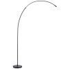 Bow Lampadaire Luminaires Brilliant LED Noir, 1 lumière