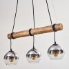 Koyoto Suspension, Boule lumineuse, Suspension Écru, Noir, 3 lumières