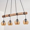 Koyoto Suspension, Boule lumineuse, Suspension Écru, Noir, 4 lumières