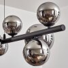 Chehalis Boule lumineuse, Suspension Chrome, Fumé, 10 lumières