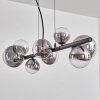 Chehalis Boule lumineuse, Suspension Clair, Fumé, 8 lumières