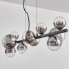 Chehalis Suspension, Boule lumineuse, Suspension Clair, Fumé, 10 lumières