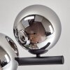 Gastor Plafonnier, Boule lumineuse Chrome, Fumé, 8 lumières